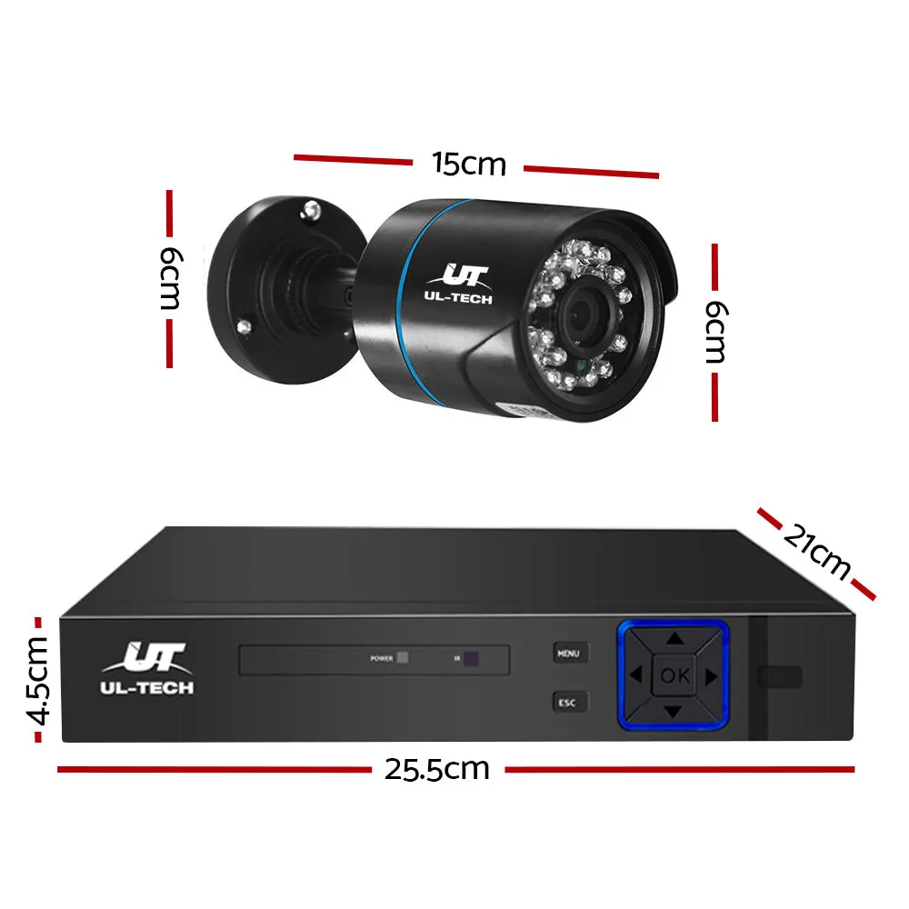 1080P 4CH DVR CCTV System 4 Cameras, Night Vision, 4TB UL-Tech