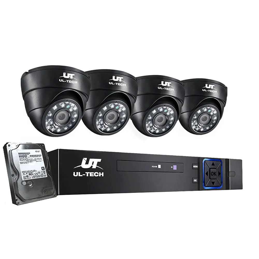 1080P HD CCTV Security System 4CH DVR 4 Cameras 1TB UL-Tech