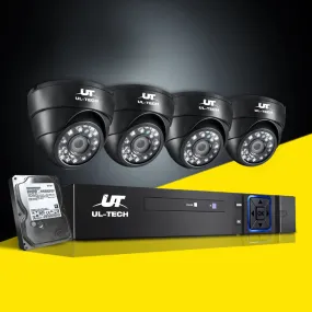 1080P HD CCTV Security System 4CH DVR 4 Cameras 1TB UL-Tech