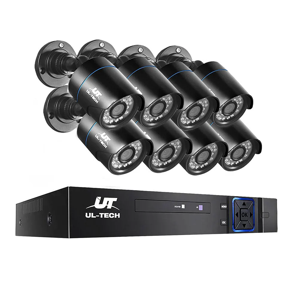 1080P HD CCTV Security System 8 Cameras with Night Vision - UL-Tech