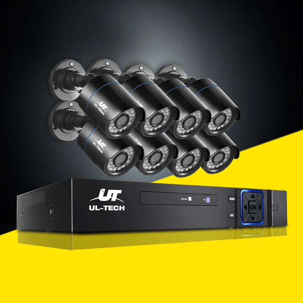 1080P HD CCTV Security System 8 Cameras with Night Vision - UL-Tech