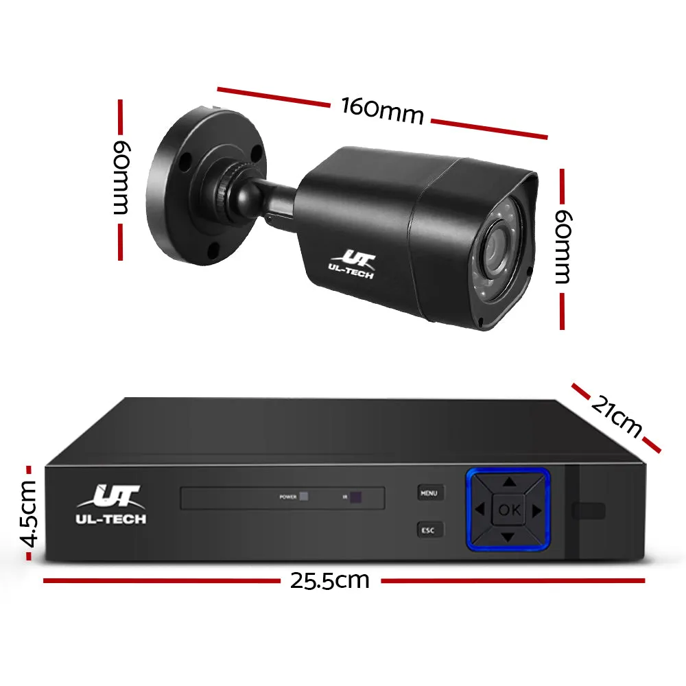 1080P Motion Detect CCTV System 4 Cameras 2TB UL-Tech