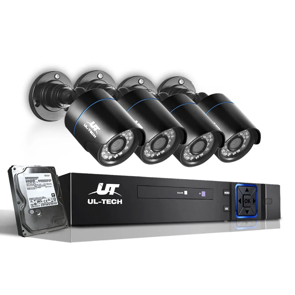 1080P Night Vision Security System 4 Cameras 2TB - UL-Tech