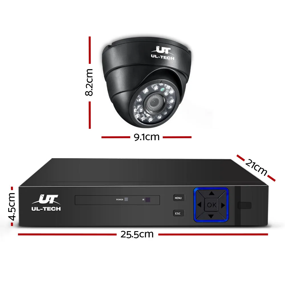 1080P Outdoor DVR CCTV System 8 Cameras 2TB Hard Drive UL-Tech