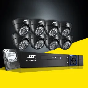 1080P Outdoor DVR CCTV System 8 Cameras 2TB Hard Drive UL-Tech