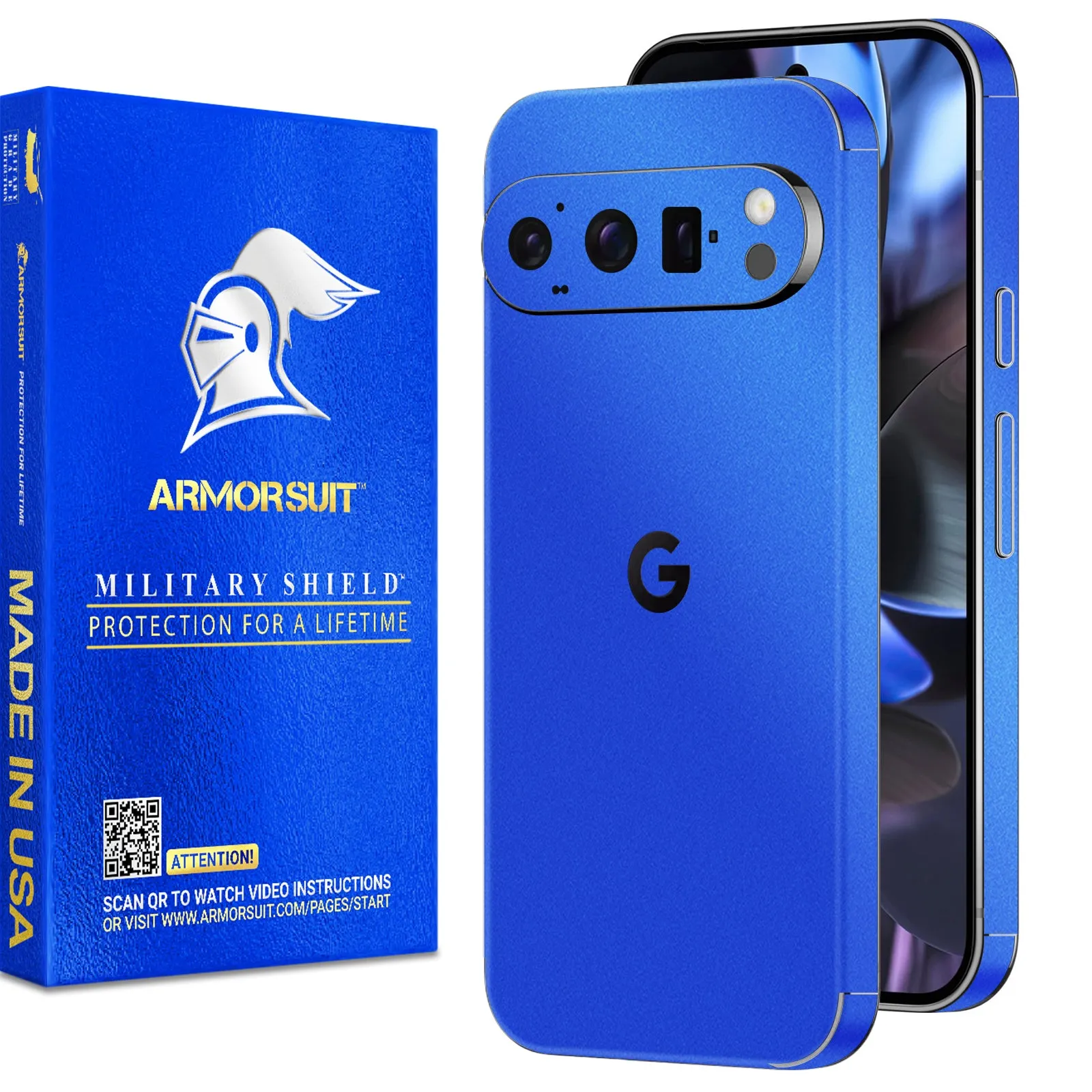 [2 Pack] Armorsuit MilitaryShield Vinyl Skin Wrap Film for Google Pixel 9 Pro