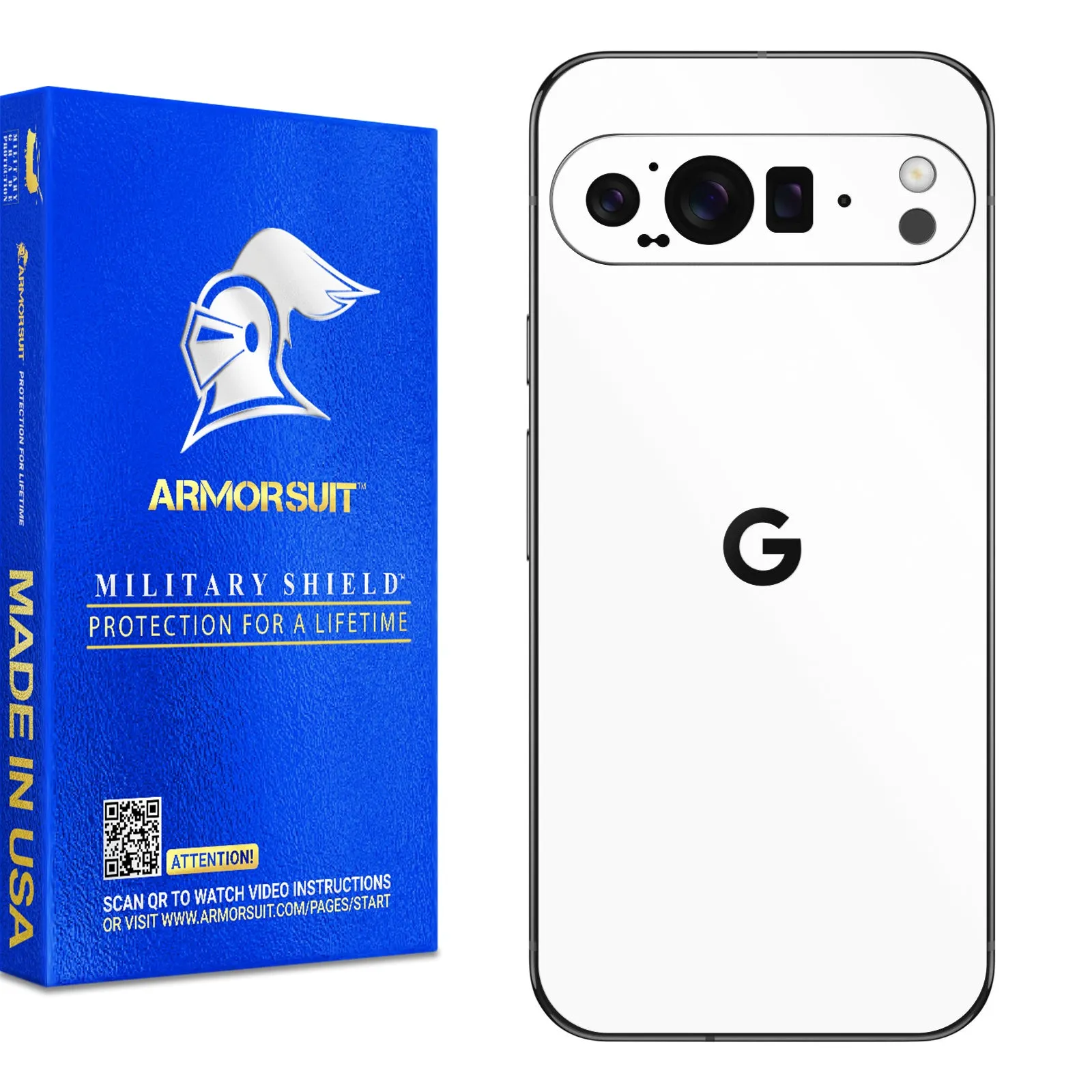 [2 Pack] Armorsuit MilitaryShield Vinyl Skin Wrap Film for Google Pixel 9 Pro