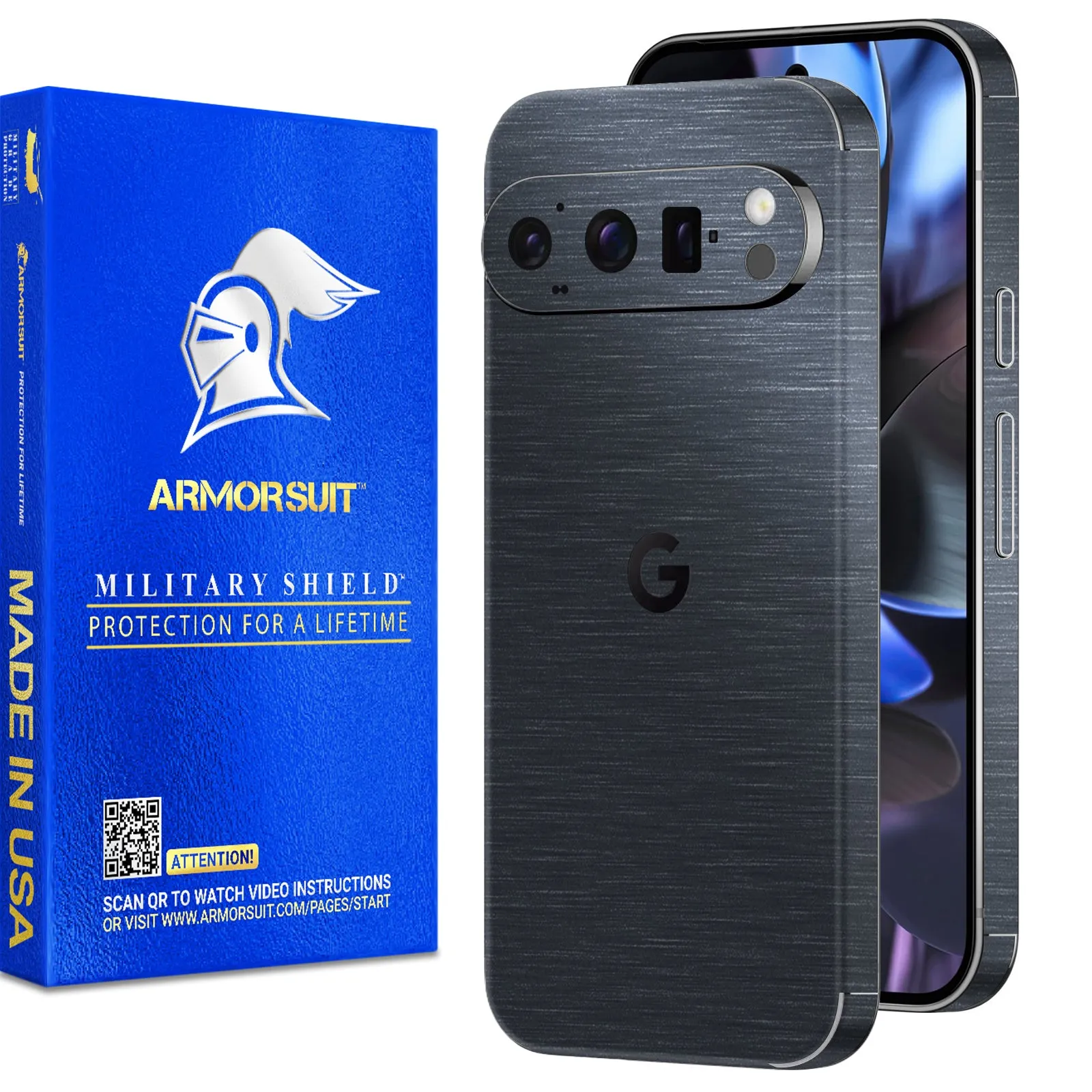 [2 Pack] Armorsuit MilitaryShield Vinyl Skin Wrap Film for Google Pixel 9 Pro