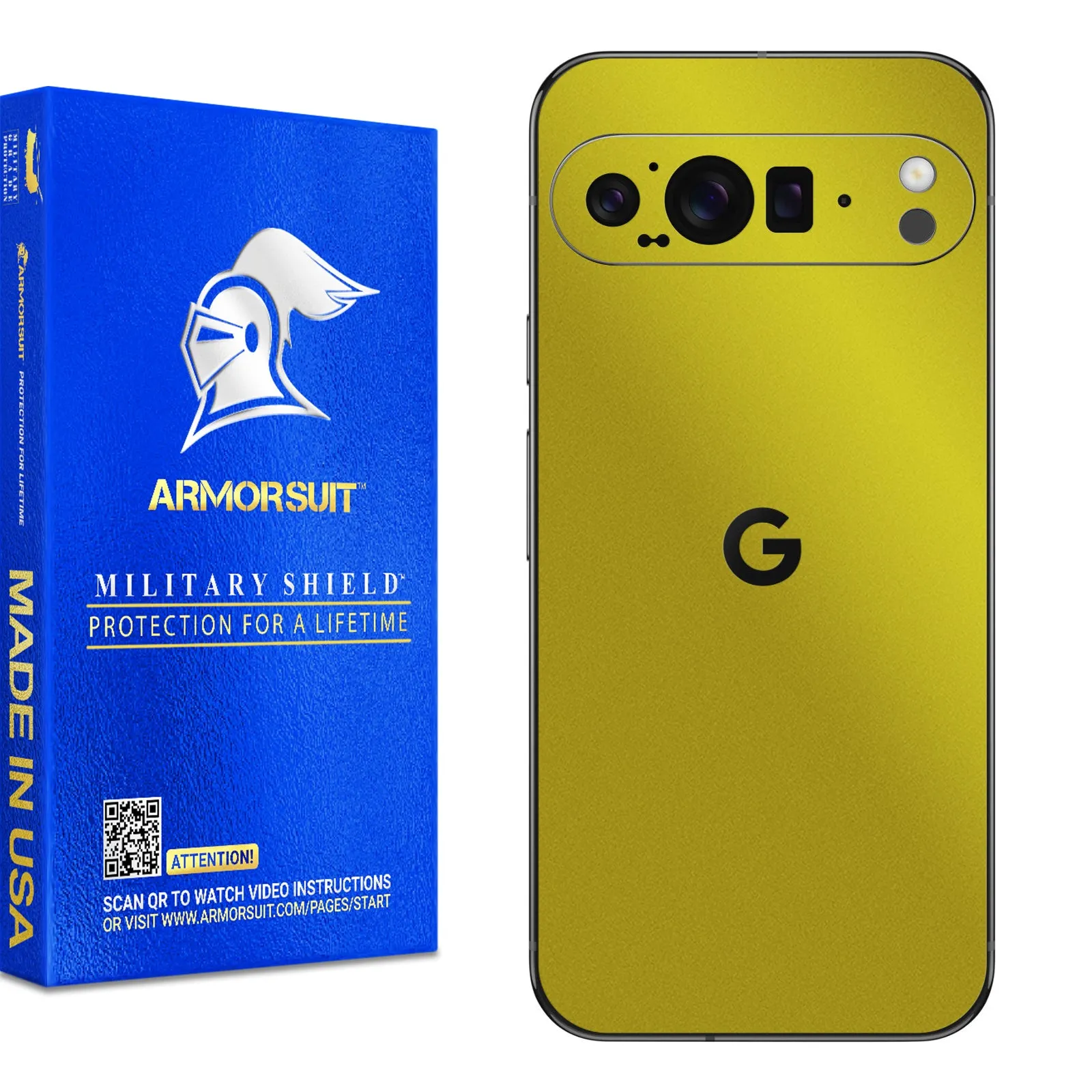 [2 Pack] Armorsuit MilitaryShield Vinyl Skin Wrap Film for Google Pixel 9 Pro