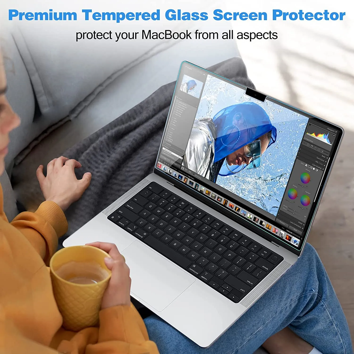 (2 Pack) MacBook Pro 14" 2021 A2442/ 2023 A2779 Tempered Glass Screen Protector | ProCase