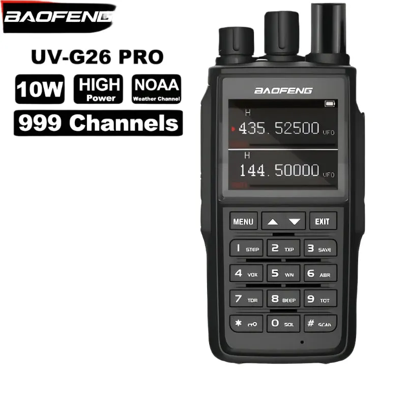 2023 Baofeng UV G26 PRO Waterproof Walkie Talkie 10W Two Way Radio UHF VHF Ham CB Radio Upgraded UV17 UV-16 UV9R PRO Long Range