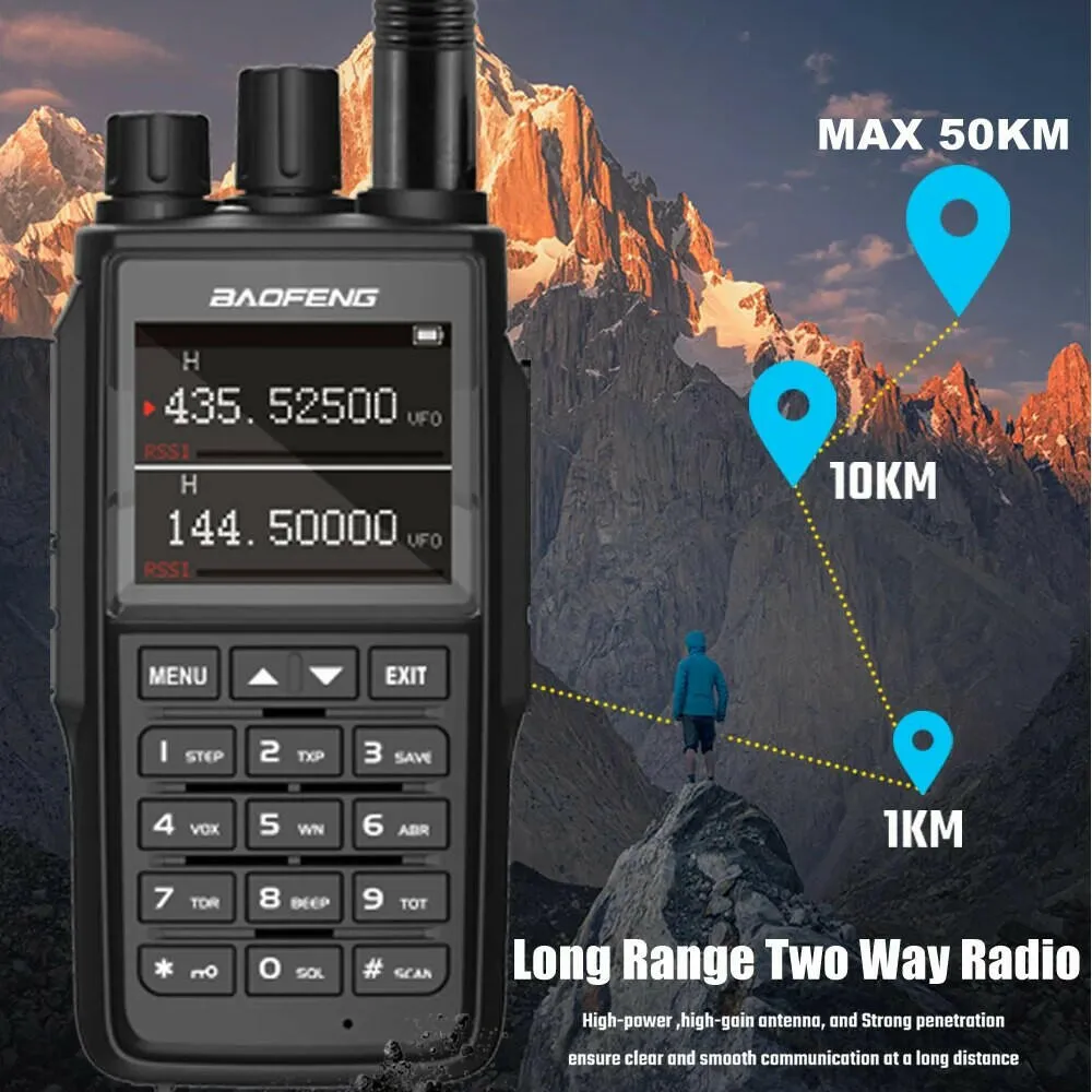 2023 Baofeng UV G26 PRO Waterproof Walkie Talkie 10W Two Way Radio UHF VHF Ham CB Radio Upgraded UV17 UV-16 UV9R PRO Long Range