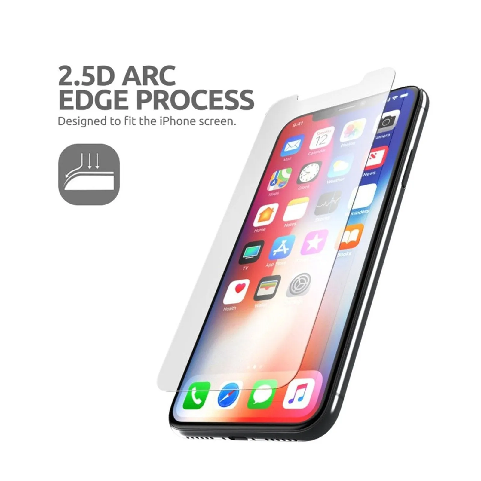 2.5D Tempered Glass Screen Protector for iPhone 6.1 inch 2018 and 2019-Clear