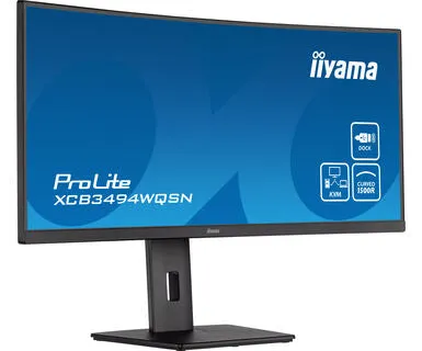 34''/86,4Cm (3440X1440) Iiyama Xcb3494wqsn 0,4Ms Hdmi Displayport Usb 3.0 Height Adj. Stand Speaker Black