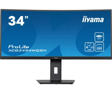 34''/86,4Cm (3440X1440) Iiyama Xcb3494wqsn 0,4Ms Hdmi Displayport Usb 3.0 Height Adj. Stand Speaker Black