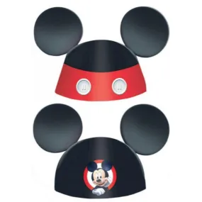 8 Pack Mickey on the Go Paper Ears Cone Hats