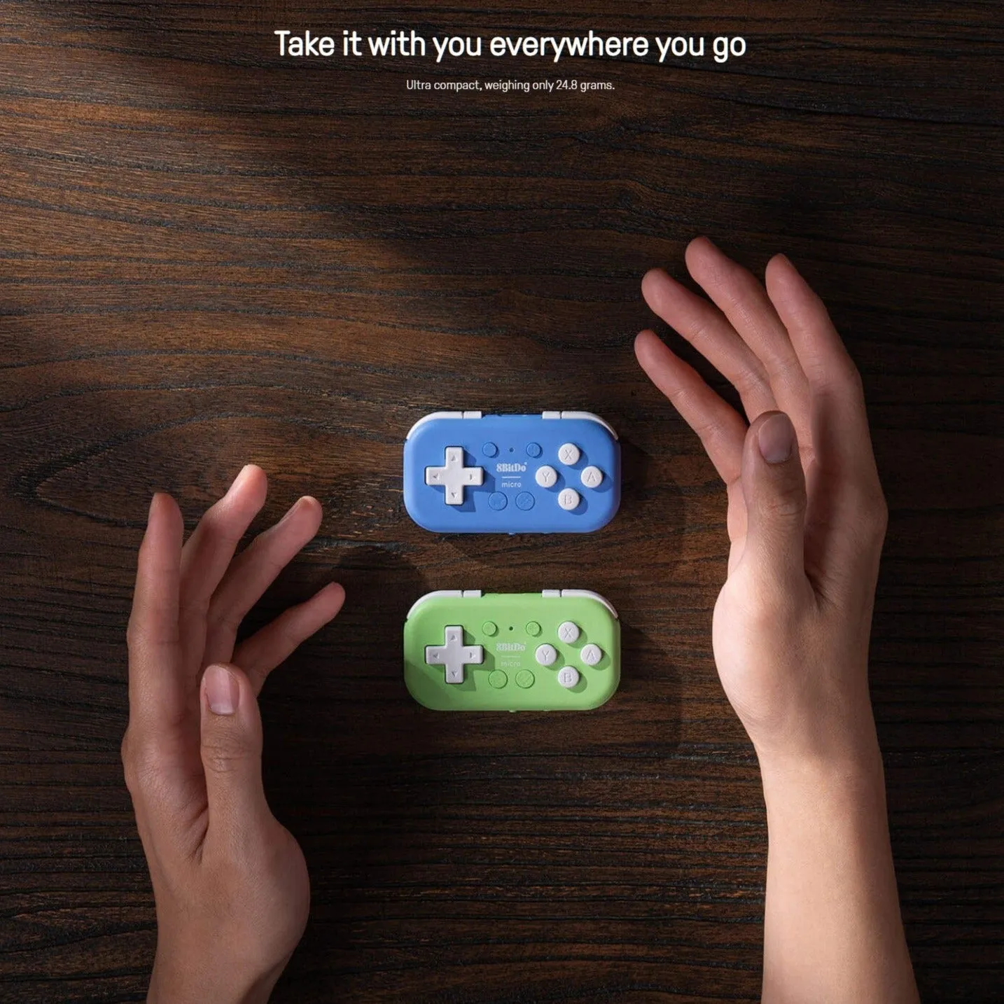 8BitDo Micro Bluetooth Gamepad: For Switch, Pi, Win, iOS, macOS, Android