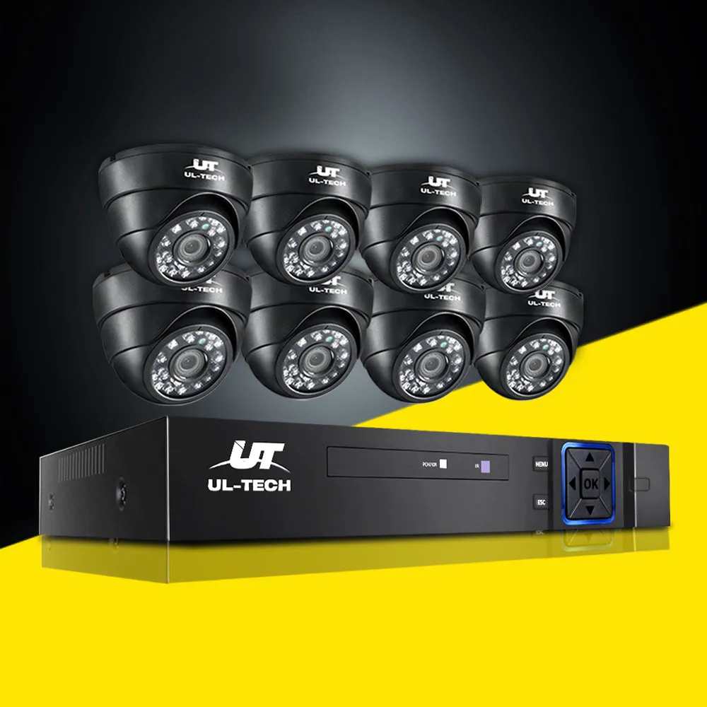 8CH DVR 1080p CCTV Security System with Night Vision - UL-Tech