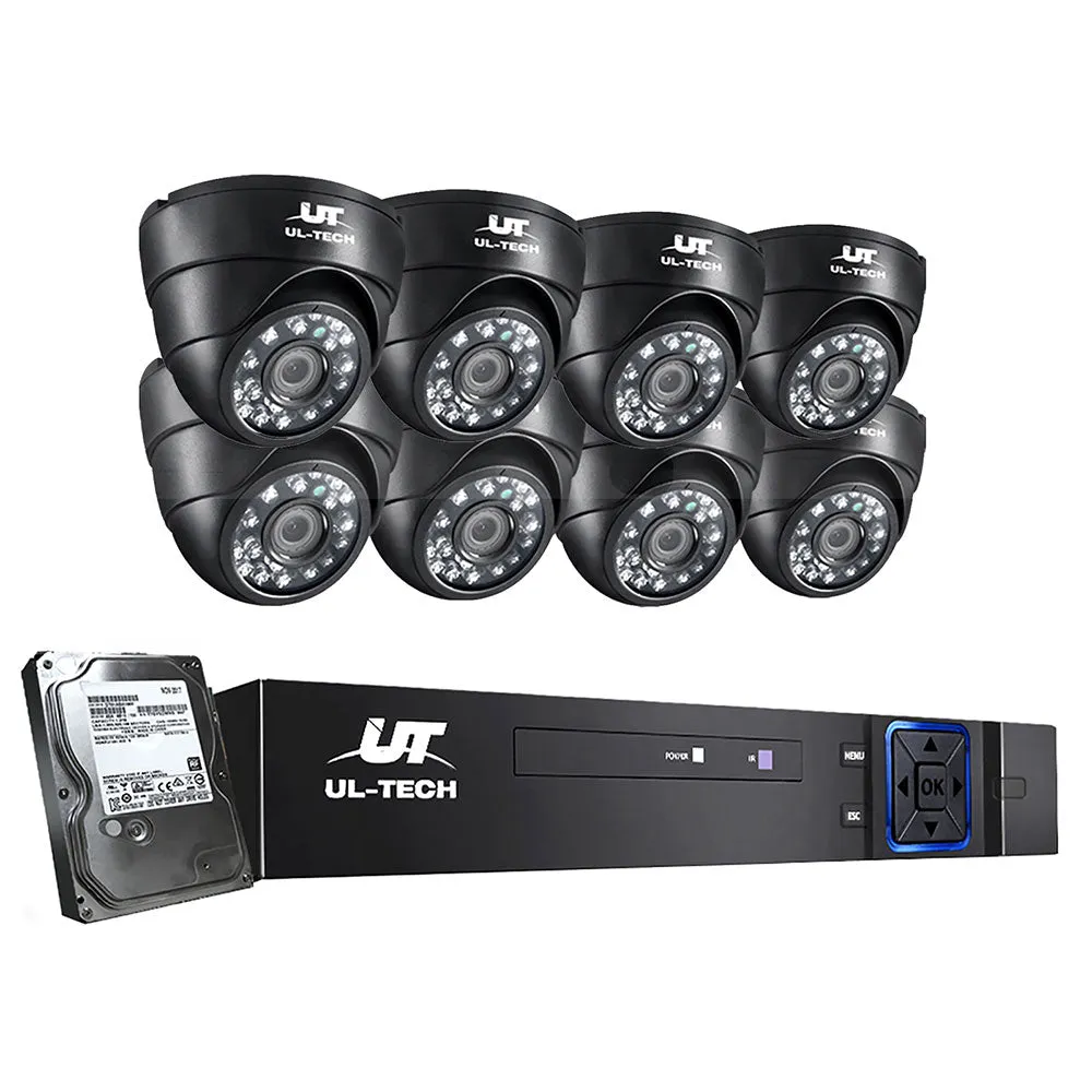 8CH DVR 1080P HD CCTV System 8 Cameras 1TB - UL-Tech