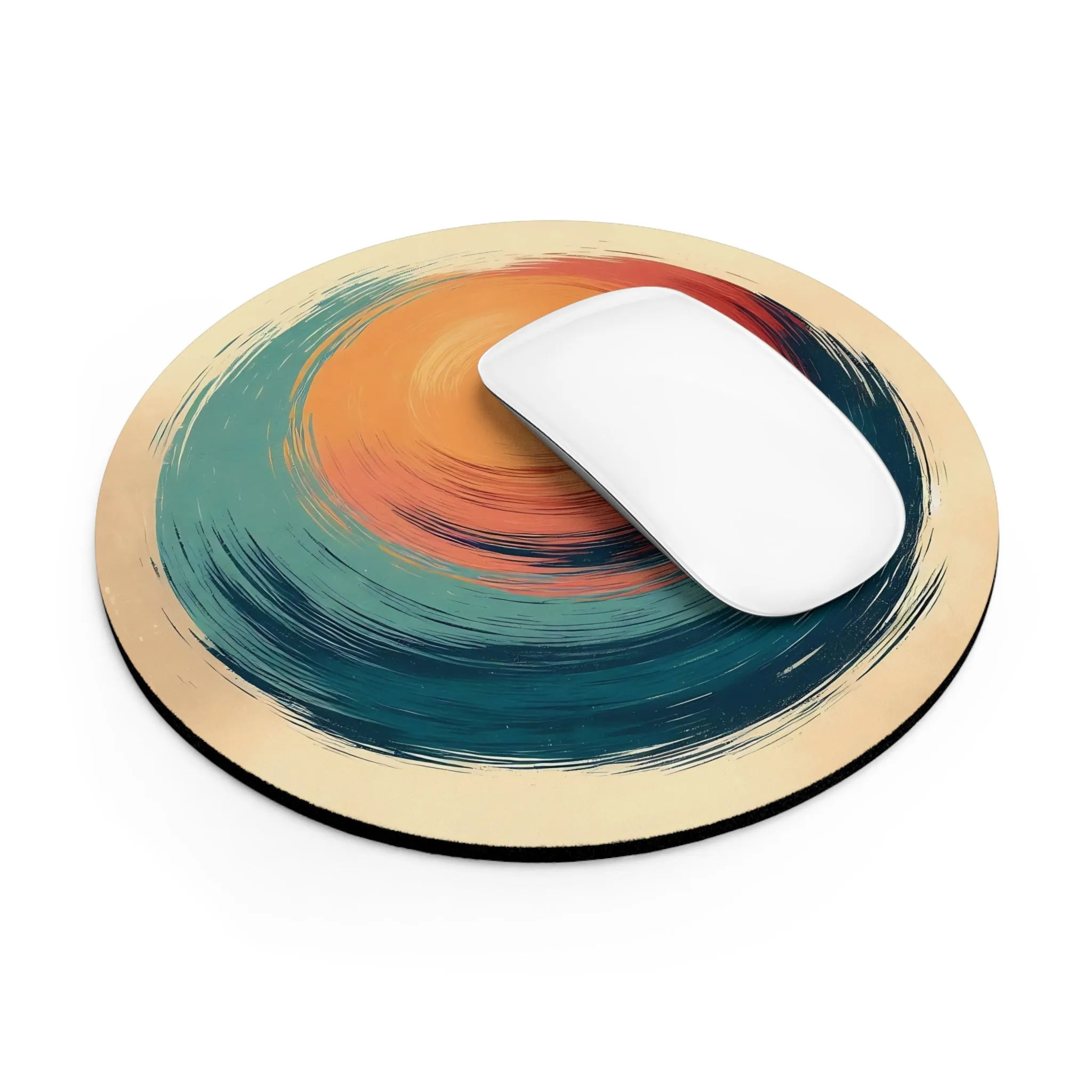 A minimal abstract pastel tones  design Mouse Pad