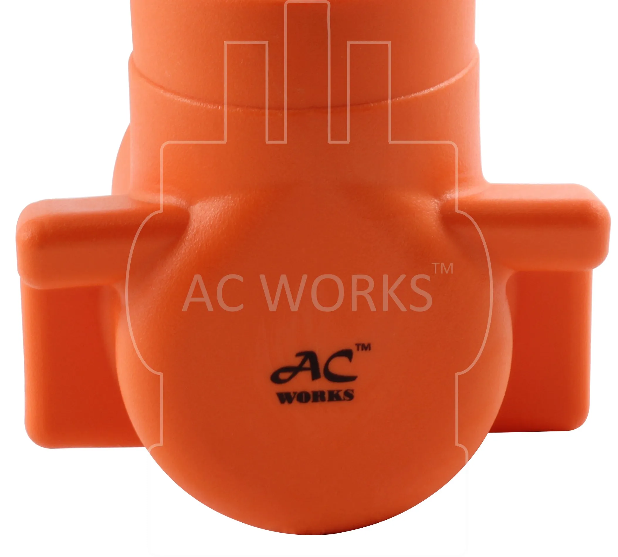 AC WORKS® [AD1430L620] Adapter NEMA 14-30P Dryer Plug to NEMA L6-20R Power Tools/Welder Connector