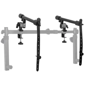 Adjustable 2-Tier Keyboard Stand Extender - Arms Only with Straps