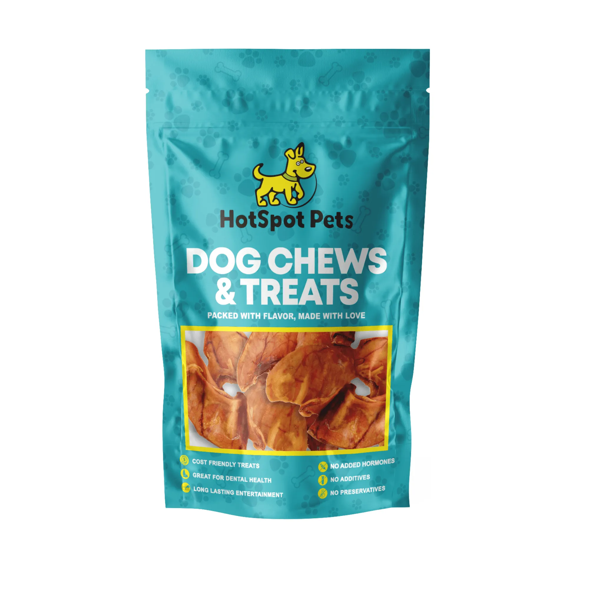 All-Natural Pig Ear Treats for Dogs