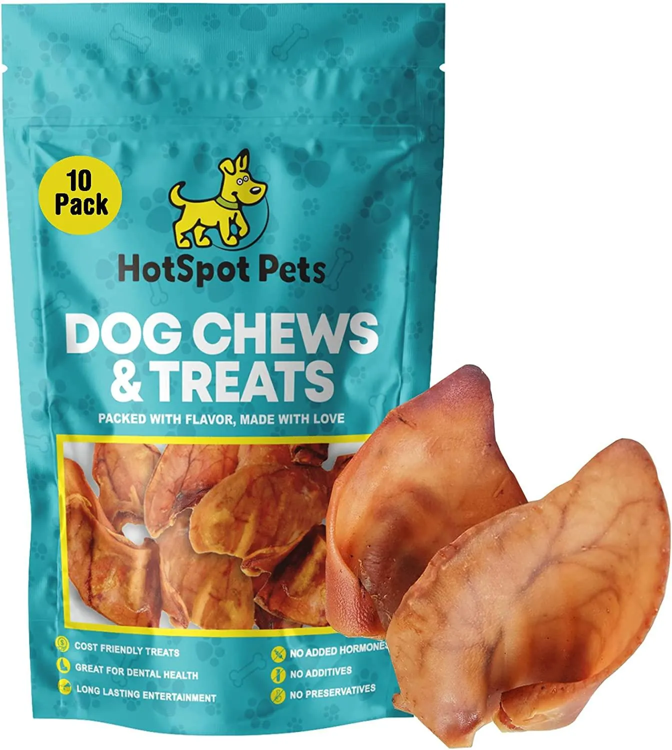 All-Natural Pig Ear Treats for Dogs