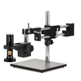 AmScope DM756 Series 1080p HDMI All-in-One Digital Microscope with Zoom Optics on Double-Arm Boom-Stand