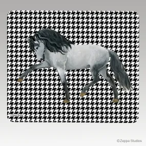 Andalusian Horse Houndstooth Mouse Pads