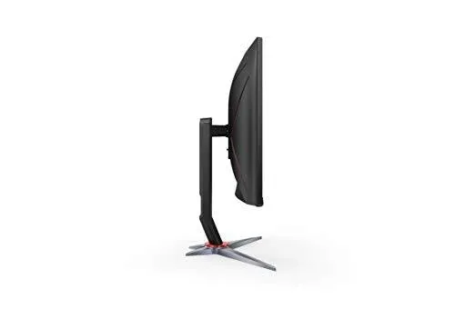 AOC CQ27G2 27" Super Curved Frameless Gaming Monitor QHD 2K, 1500R Curved VA, 1ms, 144Hz, FreeSync, Height adjustable, 3-Year Zero Dead Pixel Guarantee