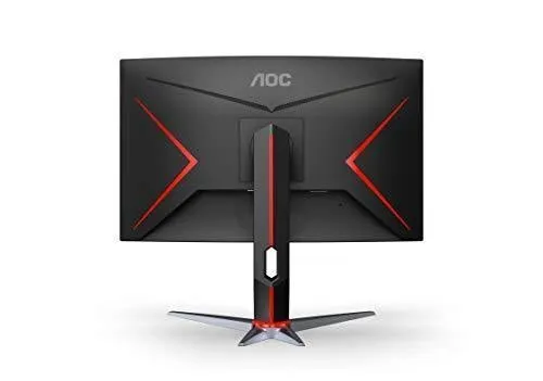 AOC CQ27G2 27" Super Curved Frameless Gaming Monitor QHD 2K, 1500R Curved VA, 1ms, 144Hz, FreeSync, Height adjustable, 3-Year Zero Dead Pixel Guarantee