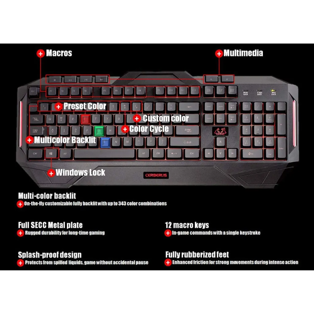 ASUS Cerberus MKII Gaming Keyboard