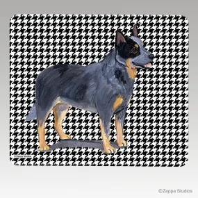 Australian Cattle Dog Houndstooth Mouse Pad