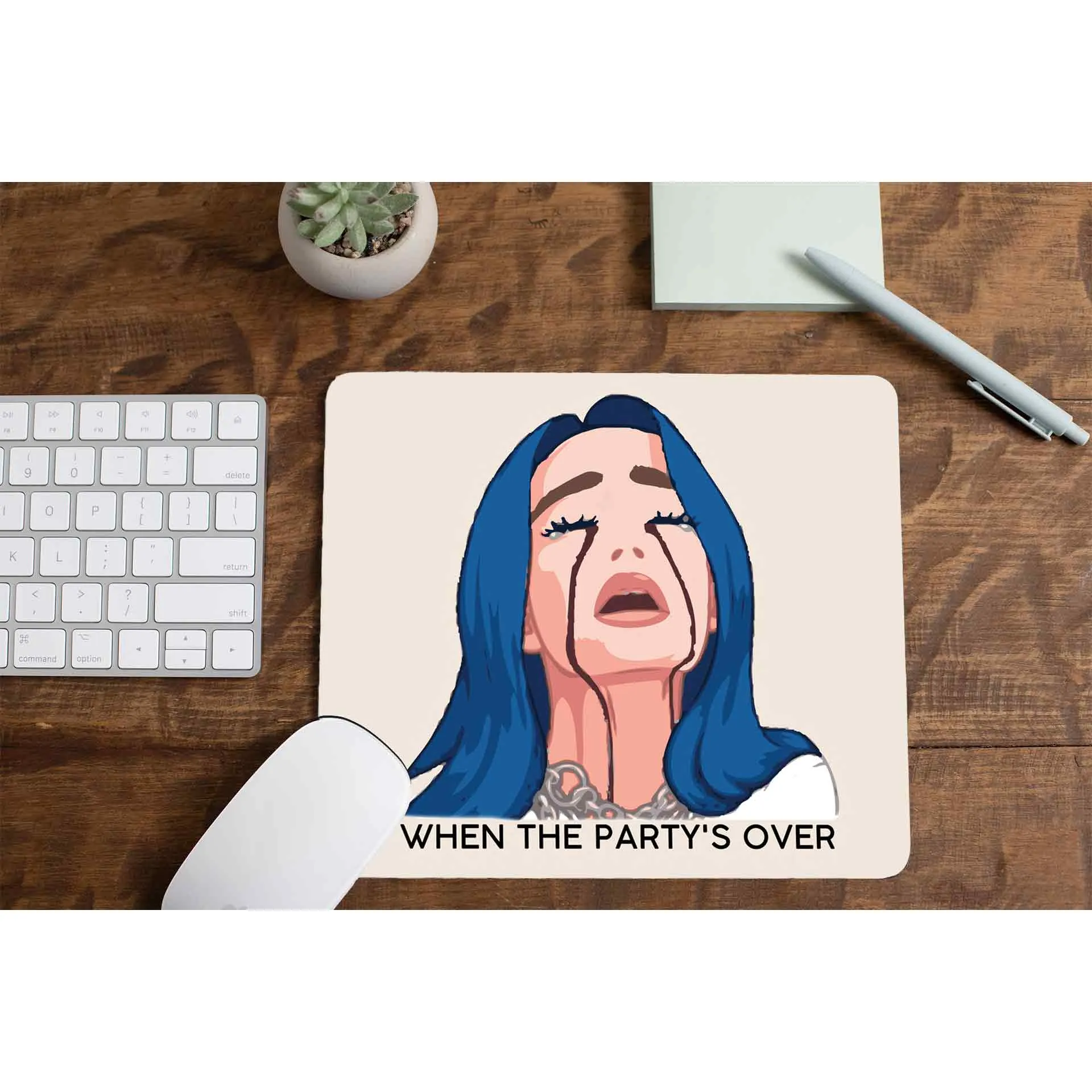 Billie Eilish Mousepad - When the Party's Over