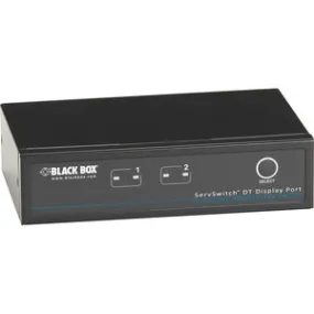 Black Box ServSwitch KVM Switch DT DisplayPort with USB and Audio, 2-Port