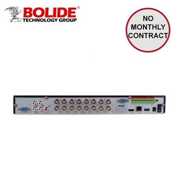 Bolide / Hybrid DVR / 16 Channel / Control Over Coax / 5MP / 4K / 16TB HDD Interface / SVR9516H