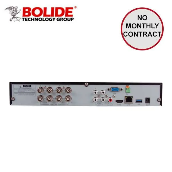 Bolide / Hybrid DVR / 4 Channel / Control Over Coax / 5MP / 4K / 8TB HDD Interface / SVR9504H