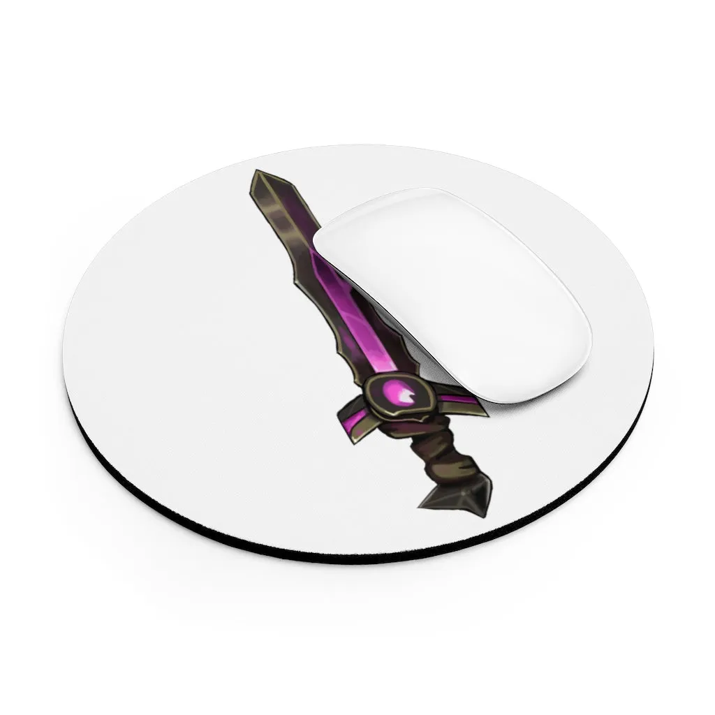 Brown and Purple Sword Mouse Pad