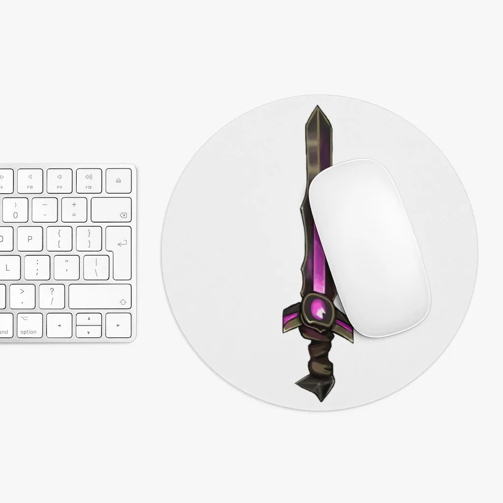 Brown and Purple Sword Mouse Pad