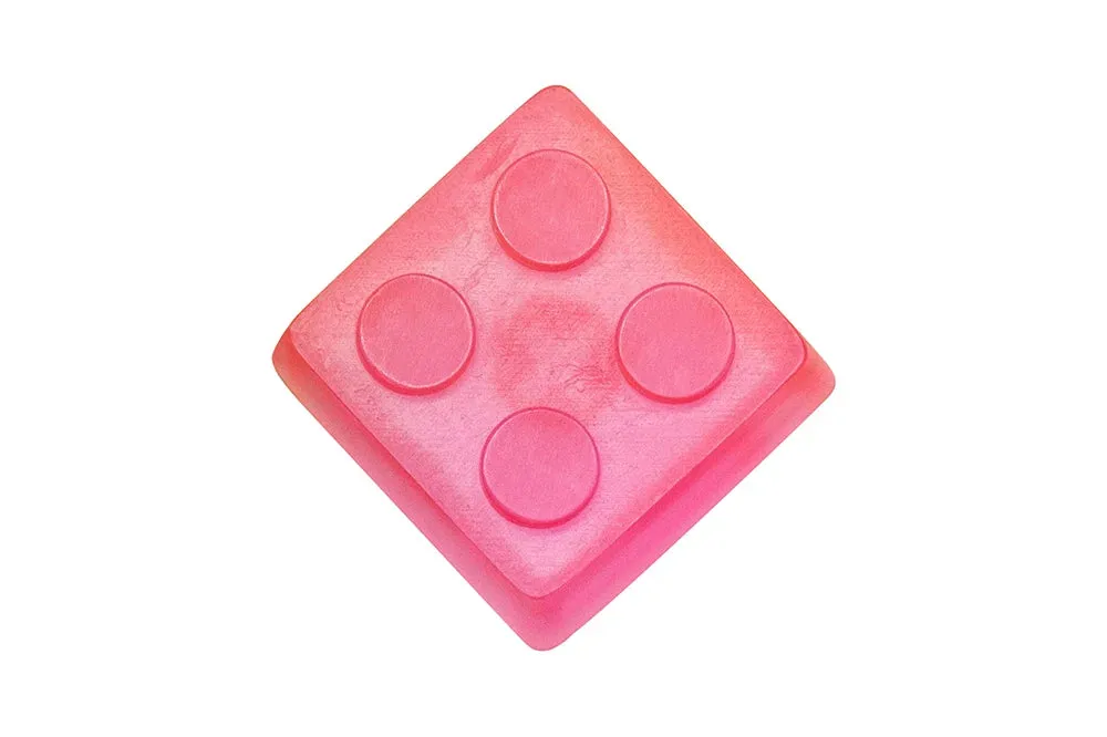 Building Blocks Toys Resin Artisan Keycap Low Profile Keycap for Low Profile MX Stem Mechanical Keyboard Handmade Blue Green Red