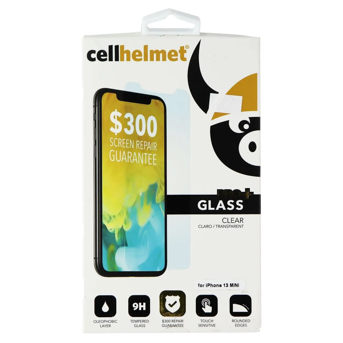 CellHelmet Glass Pro  Series Screen Protector for Apple iPhone 13 Mini - Clear