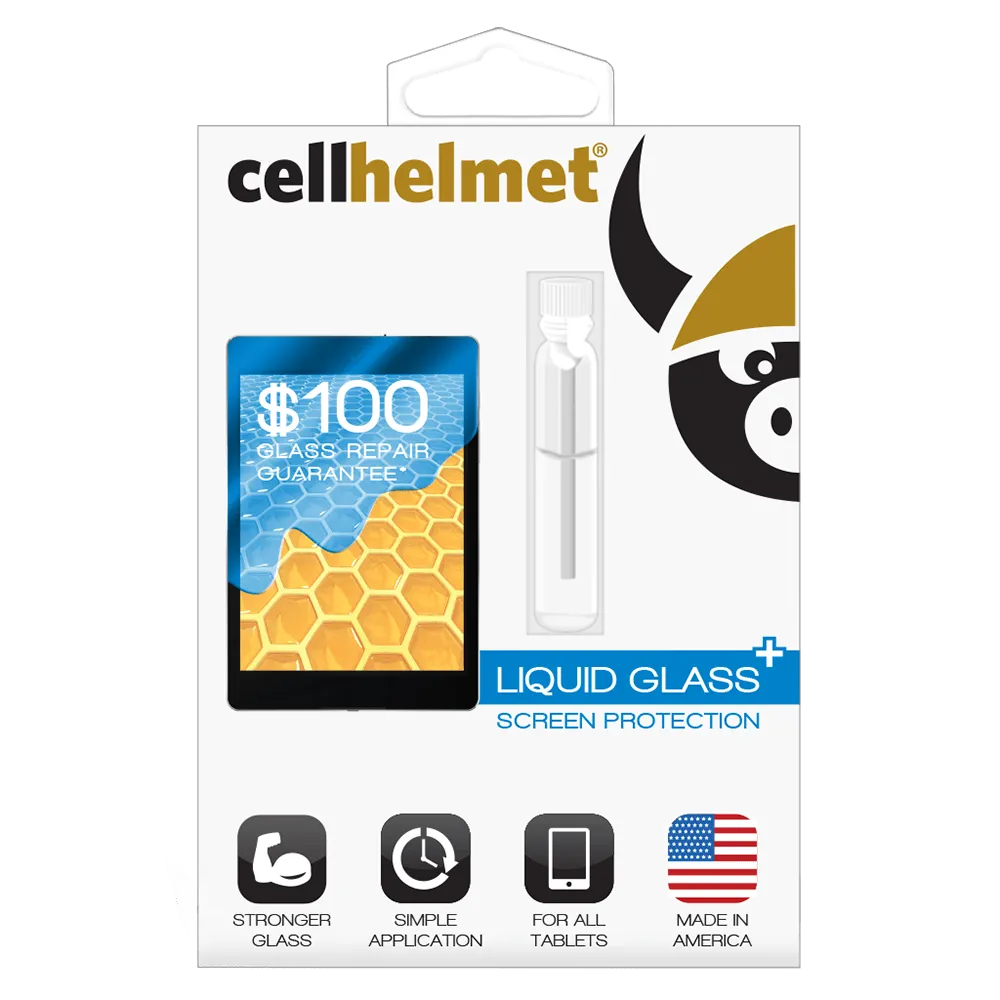 Cellhelmet Liquid Glass Plus $100 Guarantee Screen Protection for Tablets by Cellhelmet