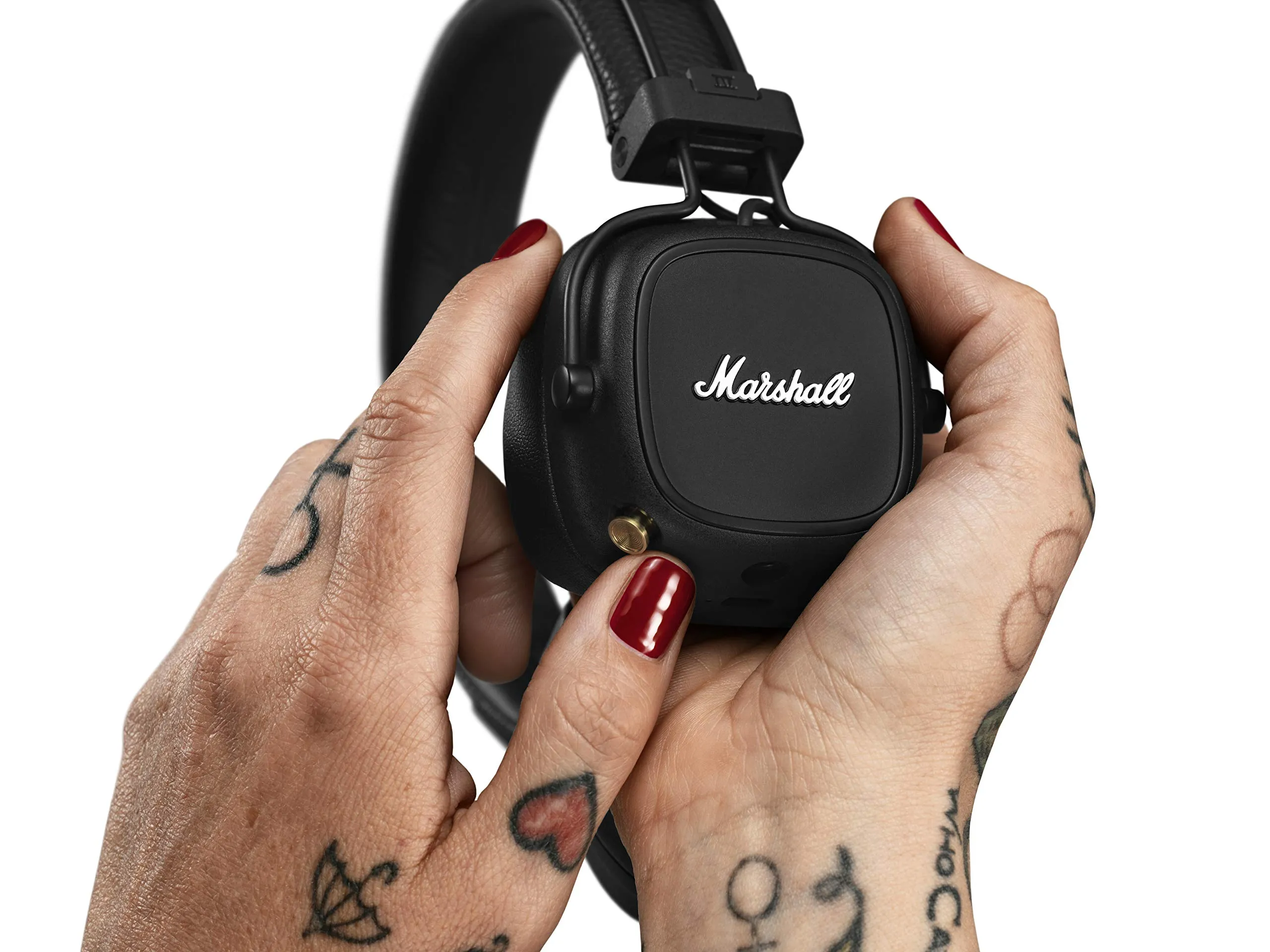 Certified Refurbished - Marshall - Major IV Bluetooth  Headphone with wireless charging - Black