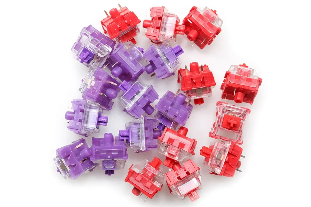 CIY EVO Switch Evolution Linear Tactile 55g 60g mx stem switch for mechanical keyboard 50m Factory Lubed PC Nylon POK Red Purple