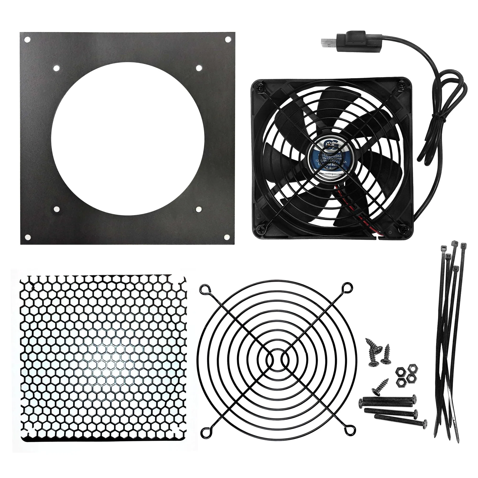 Coolerguys Single 120mm USB Fan Cooling Kit