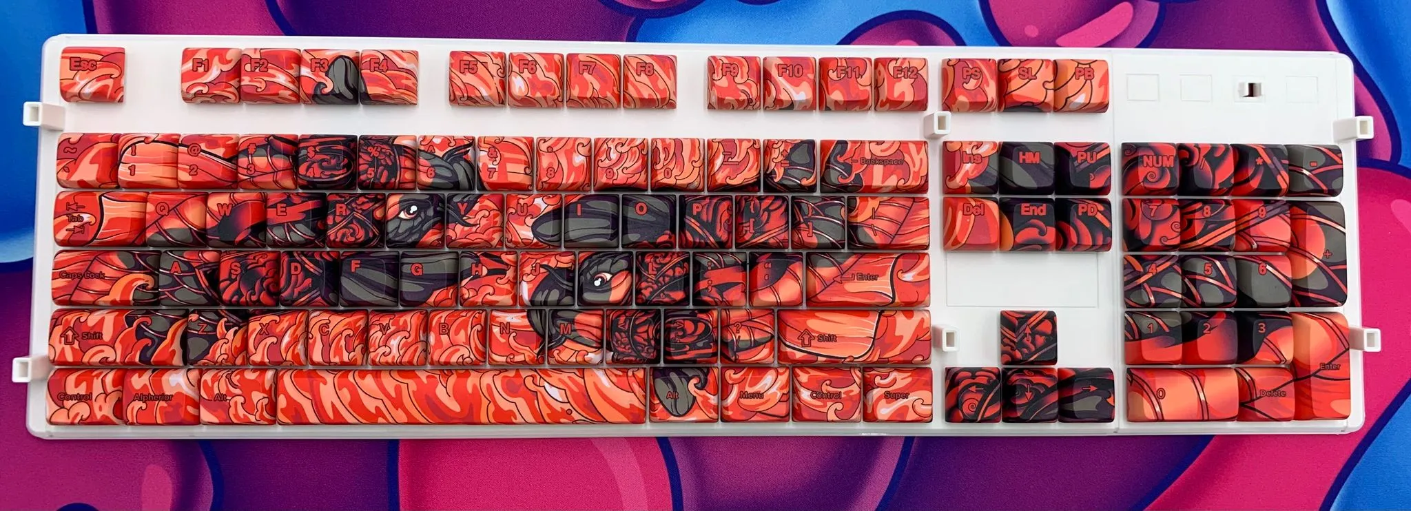 Crimson Koi Keycap Set - Alpherior Keys