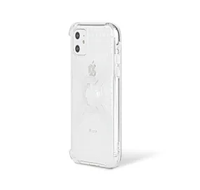 Cube-Intuitive iPhone 11/XR X-Guard, Clear Grey Bones Infinity mount Cover. (MA15-0018)