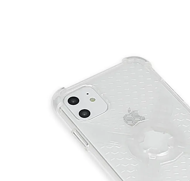 Cube-Intuitive iPhone 11/XR X-Guard, Clear Grey Bones Infinity mount Cover. (MA15-0018)