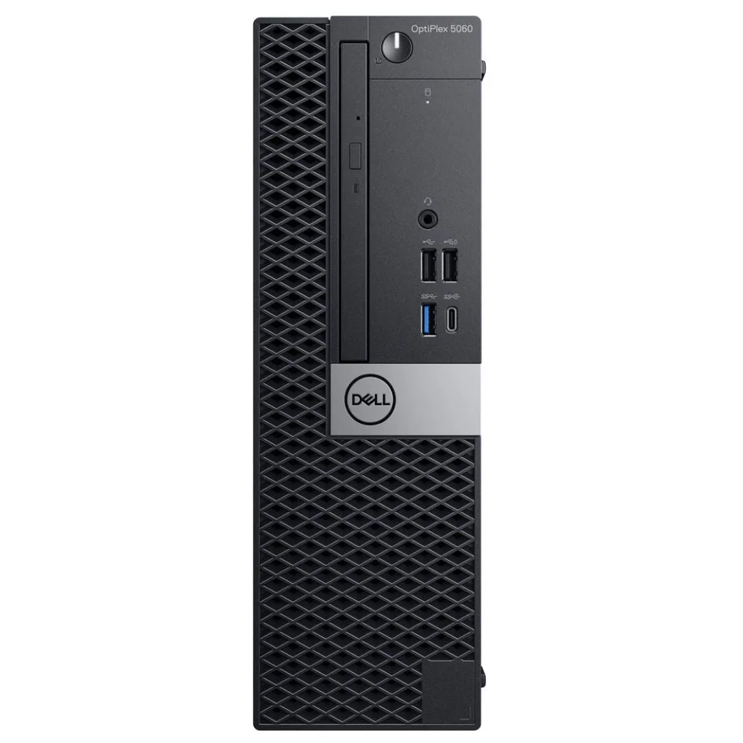 Dell OptiPlex 5060, SFF Bundled with 24" Monitor, Intel Core i5-8500, 3.0 GHz, 8GB RAM, 256GB SSD, Windows 10 Pro - Grade A Refurbished